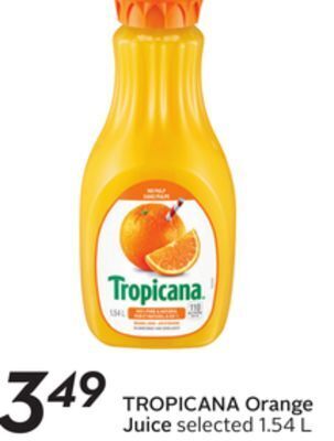 Sobeys Tropicana orange juice offer