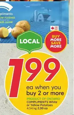 Sobeys Compliments white or yellow potatoes offer
