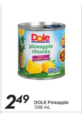 Sobeys Dole pineapple offer