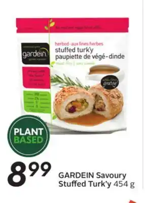 Sobeys Gardein savoury stuffed turk'y offer