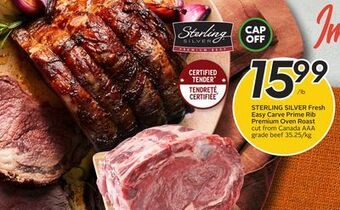 Sobeys Sterling silver fresh easy carve prime rib premium oven roast offer