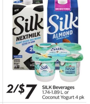 Sobeys Silk beverages offer
