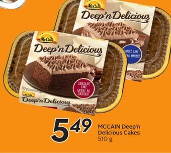 Sobeys Mccain deep'n delicious cakes offer