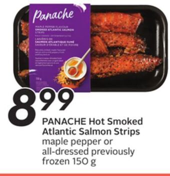 Sobeys Panache hot smoked atlantic salmon strips offer