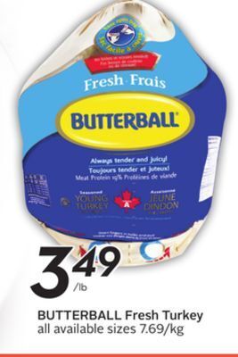 Sobeys Butterball fresh turkey offer