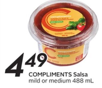 Sobeys Compliments salsa offer