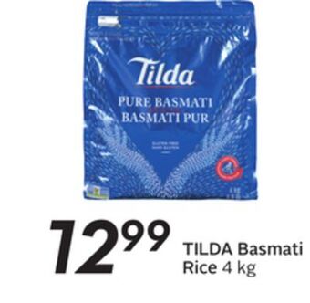 Sobeys Tilda basmati rice offer