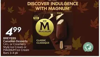 Sobeys Breyers canadian desserts offer