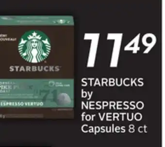 Sobeys Starbucks by nespresso for vertuo capsules offer