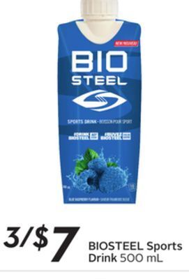 Sobeys Biosteel sports drink offer