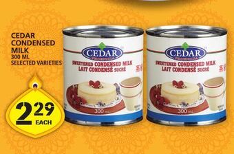 Food Basics Cedar condensed milk offer