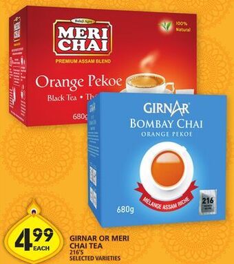 Food Basics Girnar or meri chai tea offer