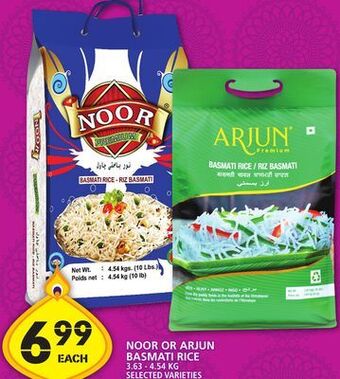 Food Basics Noor or arjun basmati rice offer