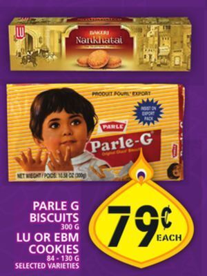 Food Basics Parle g biscuits or lu or ebm cookies offer