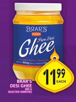 Food Basics Brar's desi ghee offer