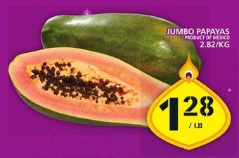 Food Basics Jumbo papayas offer