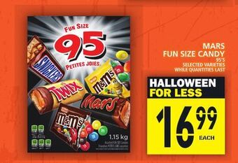 Food Basics Mars fun size candy offer
