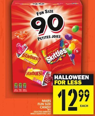 Food Basics Mars fun size candy offer