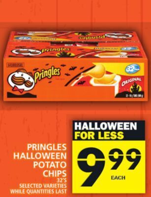 Food Basics Pringles halloween potato chips offer