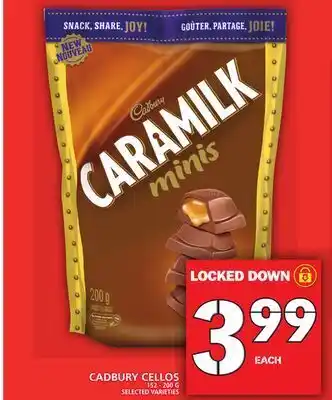 Food Basics Cadbury cellos offer