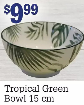M & M Food Market Tropical green bowl 15 cm offer