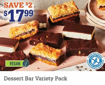 M & M Food Market Dessert bar variety pack offer