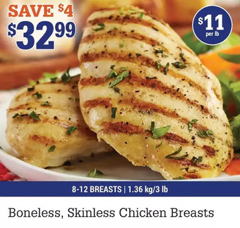 M & M Food Market Boneless, skinless chicken breasts offer