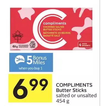 Foodland Compliments butter sticks offer