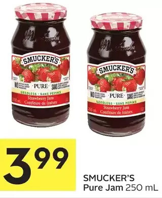 Foodland Smucker's pure jam offer