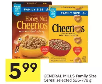 Foodland General mills family size cereal offer