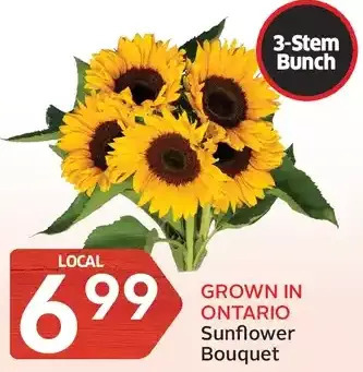 Foodland Sunflower bouquet offer