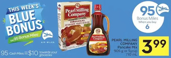 Foodland Pearl milling company pancake mix or syrup offer