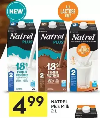 Foodland Natrel plus milk offer