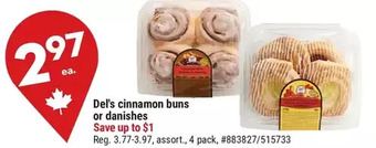 Giant Tiger Del's cinnamon buns offer
