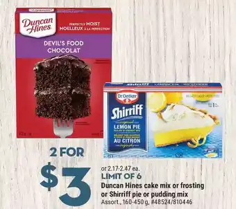 Giant Tiger Duncan hines cake mix offer