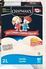 Giant Tiger Chapman's ice cream offer