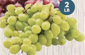 Giant Tiger 2 lb green seedless grapes offer