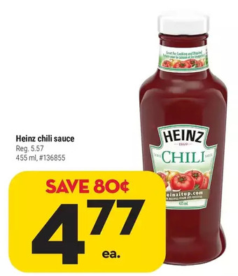 Giant Tiger Heinz chili sauce offer