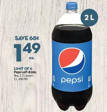 Giant Tiger Pepsi soft drinks offer