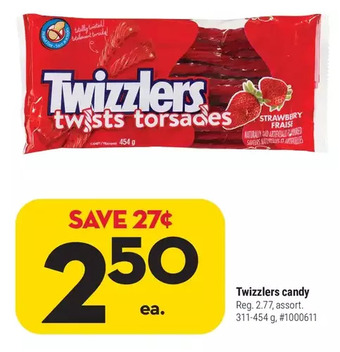 Giant Tiger Twizzlers candy offer