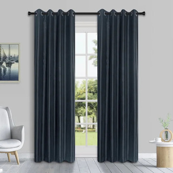 Giant Tiger 52" x 84" faux silk curtain with grommets offer