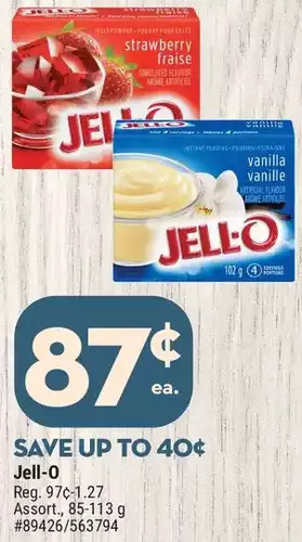 Giant Tiger Jell-o offer