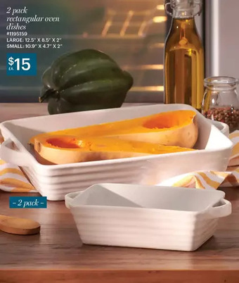 Giant Tiger 2 pack rectangular oven dishes offer