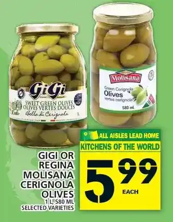 Food Basics Gigi or regina molisana cerignola olives offer