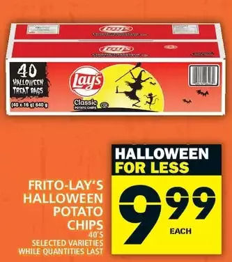 Food Basics Frito-lay's halloween potato chips offer