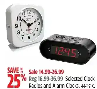 Canadian Tire Clock radios and alarm clocks offer
