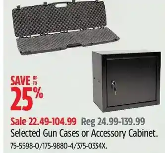 Canadian Tire Gun cases or accessory cabinet offer