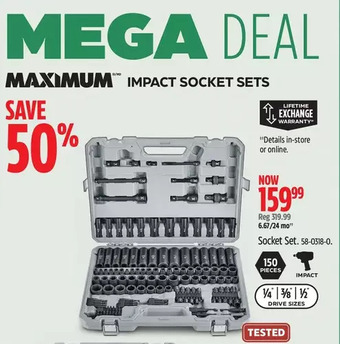Canadian Tire Maximum socket set offer