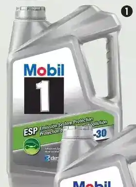 Canadian Tire Mobil 1 esp synthetic motor oil offer