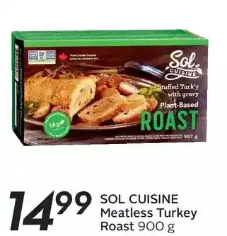 Sobeys Sol cuisine meatless turkey roast offer